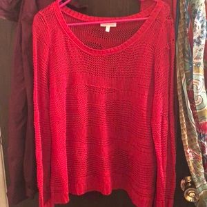 Eileen Fisher red light sweater